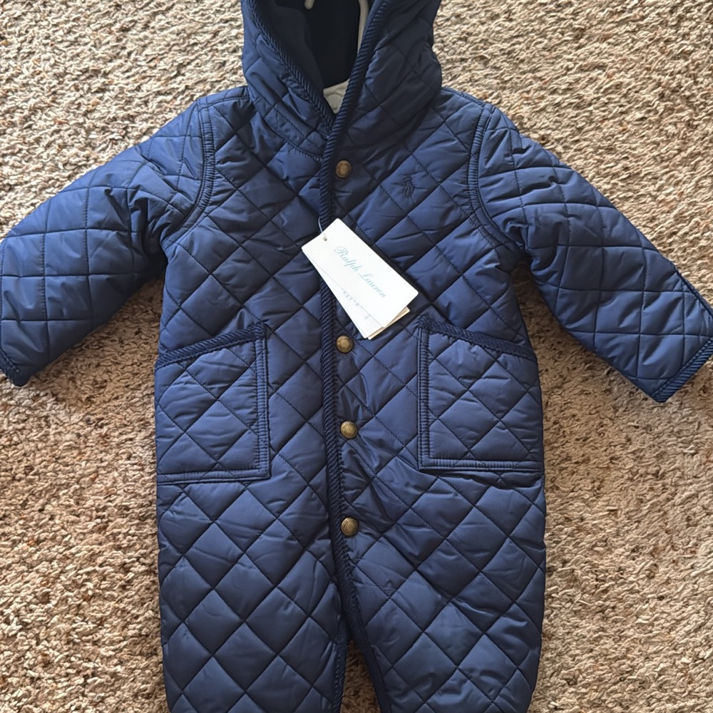 Polo by Ralph Lauren Kids Blue Puffer Jacket